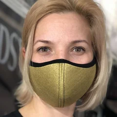 маска золотистая неопрен